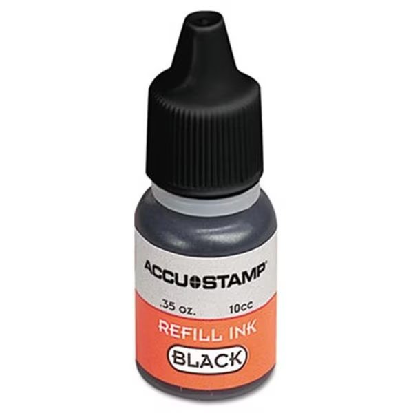 Consolidated Stamp 090684 ACCU-STAMP Gel Ink Refill; Black; 0.35 oz Bottle, Consolidated Stamp Mfg, Mfr#: 90684